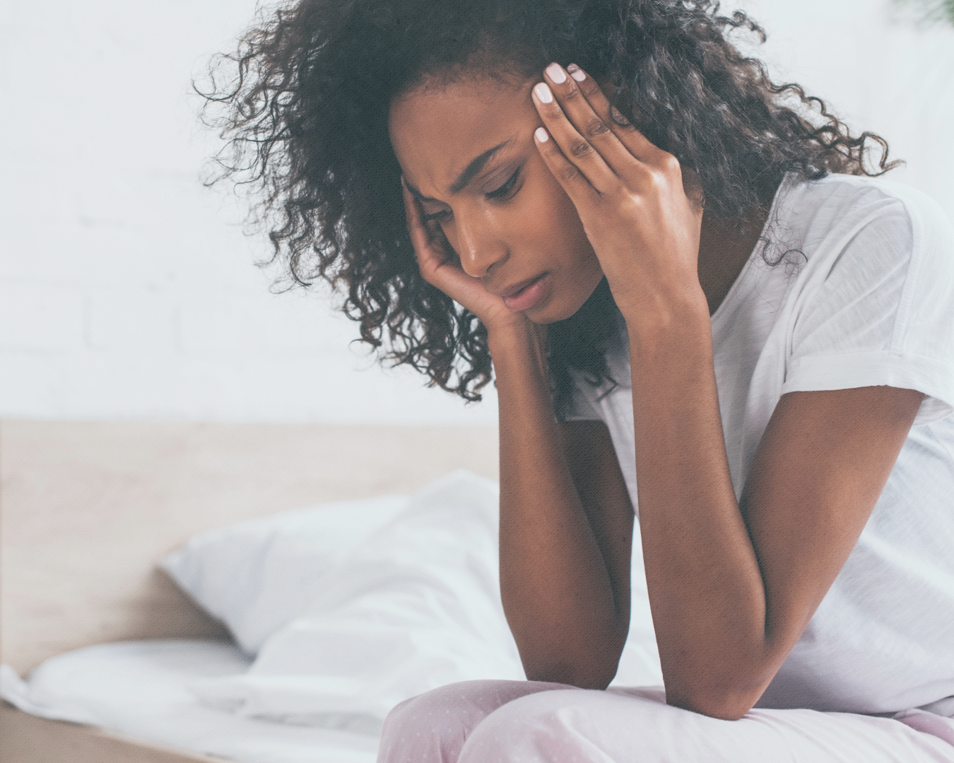 photo of patient experiencing a migraine