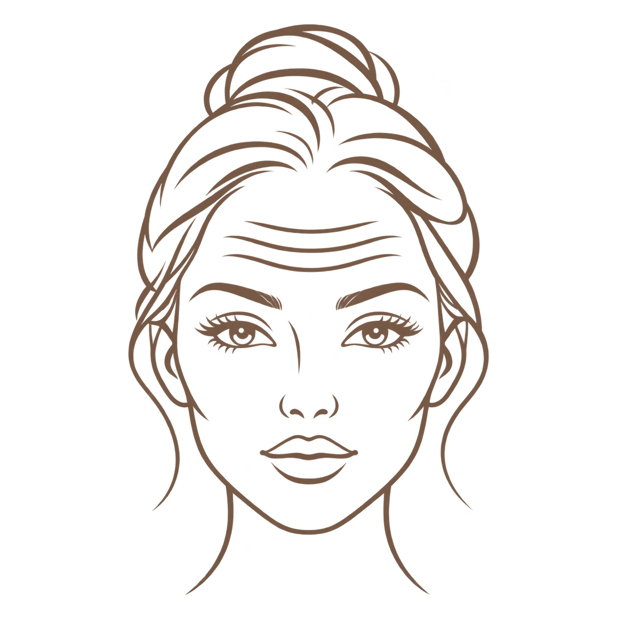forehead dysport / botox treatment area