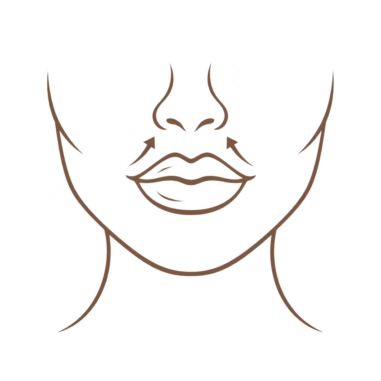 lip flip  dysport / botox treatment area